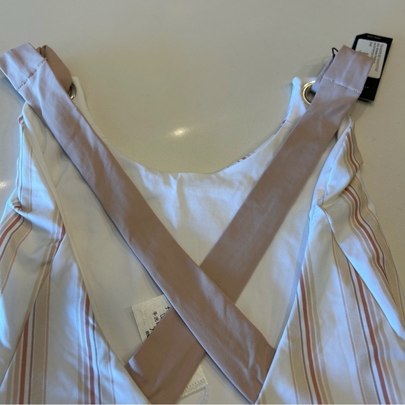 Anthropologie x Tavik Swim AXEL White and Tapioca One Piece, size small - Picture 10 of 12